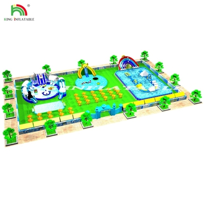 Taman air anak-anak di luar ruangan kolam renang taman air kembung taman hiburan komersial untuk anak-anak melompat menyenangkan