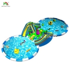 Taman Hiburan Taman Air Inflatable Game Slide Bermain Besar Anak-anak Rumah bermain Peralatan taman bermain luar ruangan