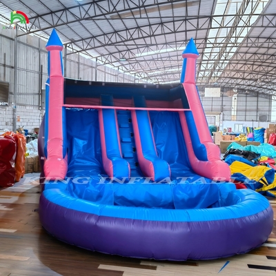 Slide Air Inflatable dengan Kolam Renang yang Populer