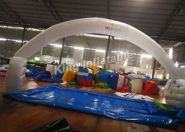210D Nylon 10 * 5m Putih Lengkungan Inflatable Unsealed Untuk Acara Atau Iklan