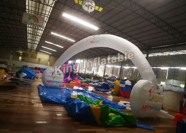 210D Nylon 10 * 5m Putih Lengkungan Inflatable Unsealed Untuk Acara Atau Iklan