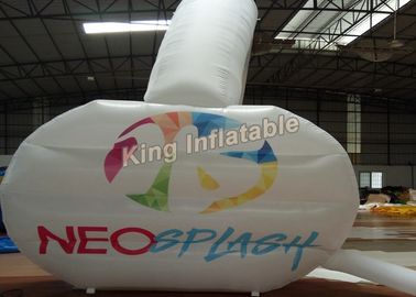 210D Nylon 10 * 5m Putih Lengkungan Inflatable Unsealed Untuk Acara Atau Iklan