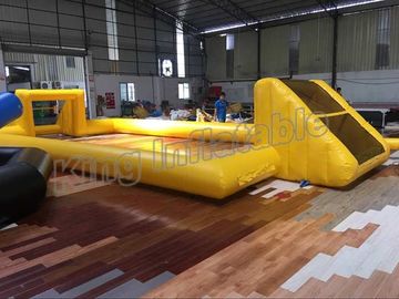 Lapangan Sepak Bola Inflatable Outdoor Lapisan Tunggal untuk Hiburan