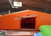 Jeruk Kustom PVC 8 ​​* 6 M Tenda Tiup Raksasa Untuk Acara Atau Gudang