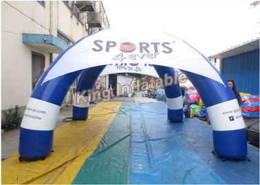 Tenda Spider Inflatable Biru Disesuaikan Untuk Ukuran Iklan, Diameter 5m