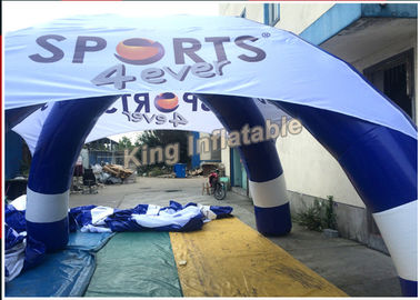 Tenda Spider Inflatable Biru Disesuaikan Untuk Ukuran Iklan, Diameter 5m