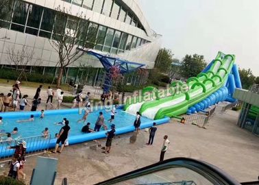 Seluncuran Air Raksasa Tiup Kota Hijau Raksasa, Slip N Slide Kota
