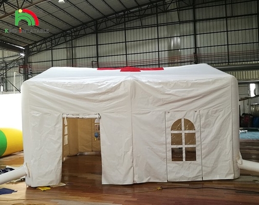 Putih Besar Outdoor Blow Up Pesta Pernikahan LED Light Camping Inflatable Outdoor Events Tent