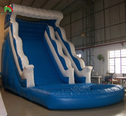 Taman Hiburan Slide Inflatable Untuk Kolam Kolam Kolam Kolam Air Bouncer dengan Blower