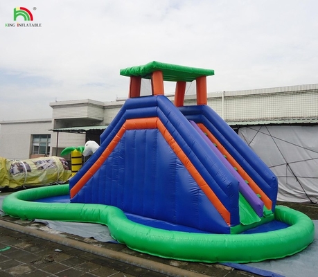 Anak-anak taman permainan peralatan air slide inflatable bouncy melompat kastil