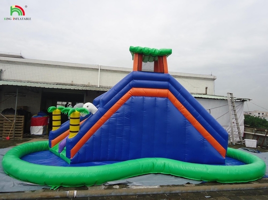 Anak-anak taman permainan peralatan air slide inflatable bouncy melompat kastil