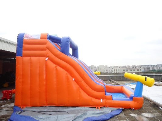 Outdoor Giant Double Track Inflatable Bouncer Water Slide Taman Air