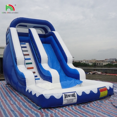 Komersial Slide Air Raksasa Inflatable Anak-anak Outdoor Inflatable Slide Air dengan kolam renang