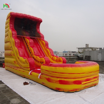 Backyard Outdoor Anak-anak basah Bounce House Water Slide Jumpers Tropical Inflatable Commercial Water Slide