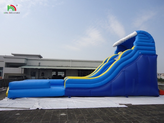 Komersial bouncers kembung melompat istana dengan kolam renang dan slide combo kembung