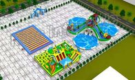 Taman Air Terapung Biru Dan Hijau Panas Terapung Untuk Anak