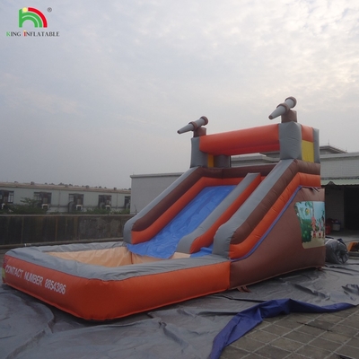 Kualitas Tinggi Murah Air Slide Inflatable dengan kolam air Slide air inflatable untuk anak-anak dan orang dewasa