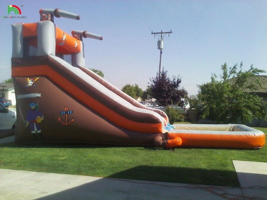 Kualitas Tinggi Murah Air Slide Inflatable dengan kolam air Slide air inflatable untuk anak-anak dan orang dewasa