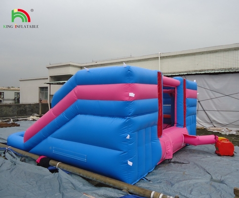 Jual Hot Air Slide Double Lane Air Slide Inflatable dengan kolam yang bisa dilepas untuk dijual