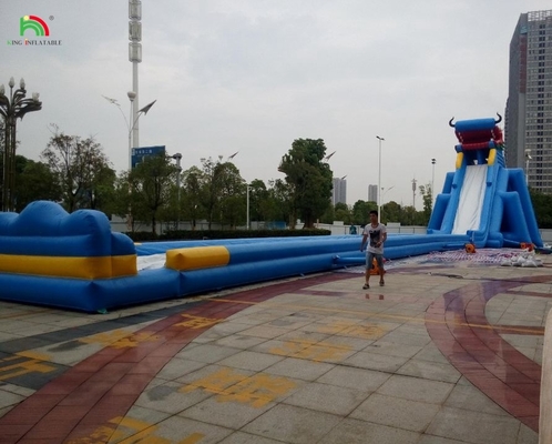 Slide Taman Air Lucu Aqua Park Game Air Desain Baru Peralatan Permainan Air Slide Air Panas Panjang