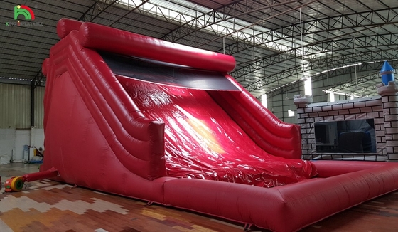 Slide air berkapasitas udara komersial di luar ruangan slide air taman bermain PVC slide air berkapasitas udara besar