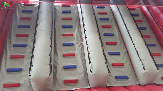Slide air berkapasitas udara komersial di luar ruangan slide air taman bermain PVC slide air berkapasitas udara besar