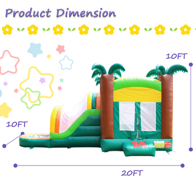 Kualitas tinggi bouncer inflatable Combo Jumping Castle dengan kolam renang & air slide inflatable