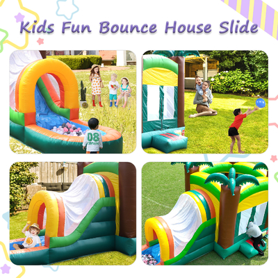 Kualitas tinggi bouncer inflatable Combo Jumping Castle dengan kolam renang & air slide inflatable