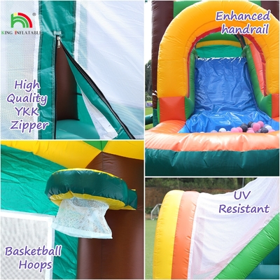Kualitas tinggi bouncer inflatable Combo Jumping Castle dengan kolam renang & air slide inflatable
