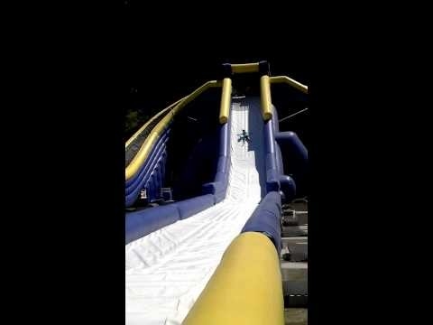 Kualitas Tinggi Raksasa Dewasa 3 Lane Trippo Water Slide Commercial Inflatable