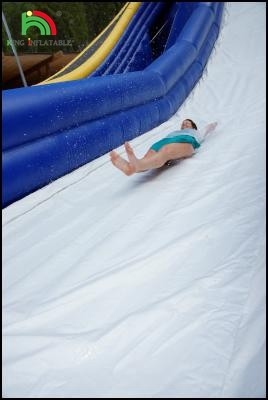 Kualitas Tinggi Raksasa Dewasa 3 Lane Trippo Water Slide Commercial Inflatable