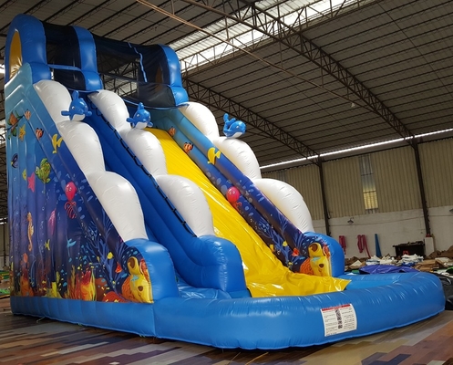 Murah Inflatable Cartoon Toys Bounce House Commercial Inflatable Water Slide