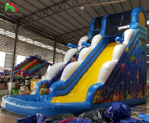 Murah Inflatable Cartoon Toys Bounce House Commercial Inflatable Water Slide