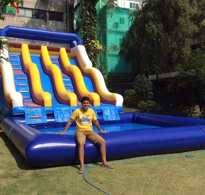Slide Air Air Air Tertiup Untuk Kolam Renang Slide Air Tertiup Untuk Taman Air