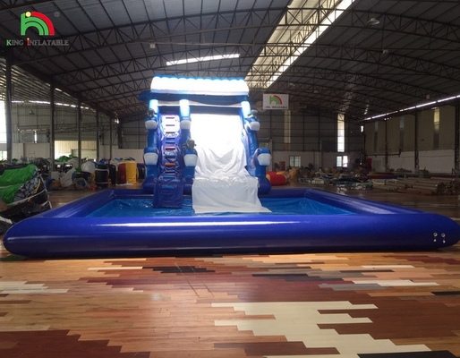 Jual Hot Water Slide Inflatable Commercial Inflatable Water Slide dengan kolam renang Inflatable Water Slides Grosir