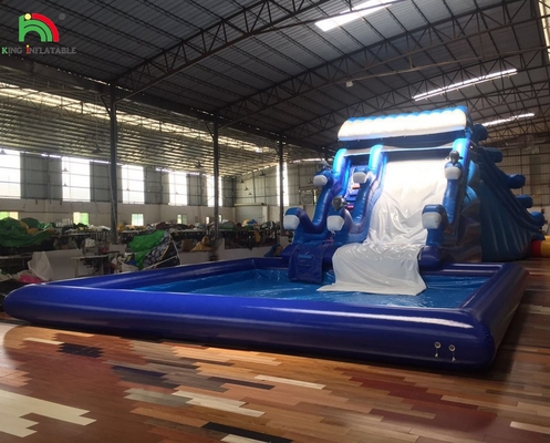 Jual Hot Water Slide Inflatable Commercial Inflatable Water Slide dengan kolam renang Inflatable Water Slides Grosir