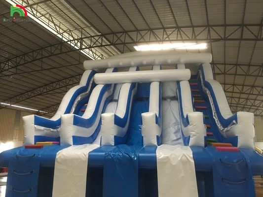 Kualitas tinggi Outdoor Inflatable Aqua Slide / Commercial Inflatable Water Slide