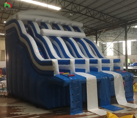 Kualitas tinggi Outdoor Inflatable Aqua Slide / Commercial Inflatable Water Slide