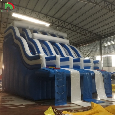 Kualitas tinggi Outdoor Inflatable Aqua Slide / Commercial Inflatable Water Slide