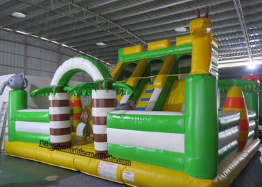 PVC Animal Inflatable Bouncy Castle Bed, Meledakkan Slide Air Anak