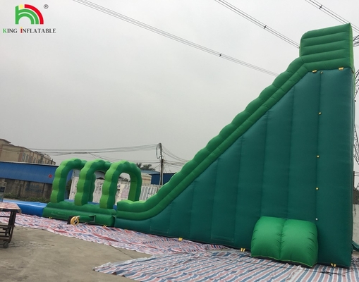 Slide Air Raksasa Inflatable Commercial Inflatable Slide Air dengan kolam renang