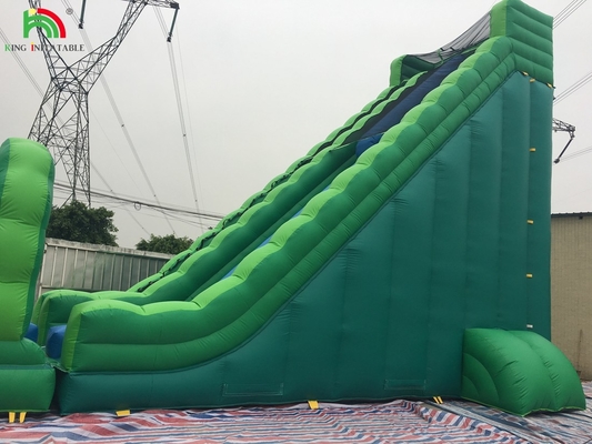Slide Air Raksasa Inflatable Commercial Inflatable Slide Air dengan kolam renang