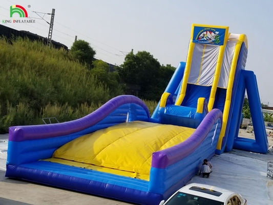 Slide Air Berkualitas Komersial Dewasa Slide Air Besar Panas Panjang Untuk Taman Hiburan