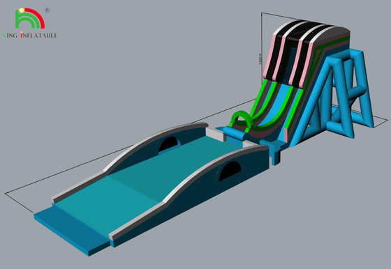 Custom Multiple Styles Air Slide Inflatable Dengan Sistem Blower Kontinyu