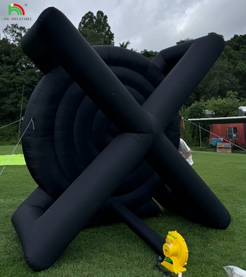 Outdoor Inflatable Soccer Darts Board Dengan 8pcs Soccer Ball 370W Blower Support Frame Untuk Kick Dartboard Sport Game