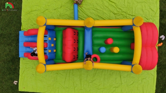 Anak-anak Inflatable rintangan Course Inflatable Jumping Bounce rintangan Course Inflatable rintangan Game