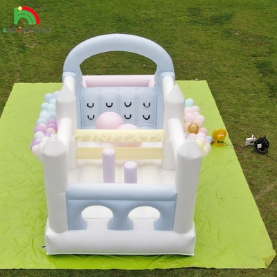 Bouncer Inflatable Combo Obstacle Course Bounce Castle Rumah Dengan Slide Ball Pit Climbing Blower