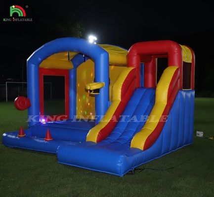 Anak-anak Inflatable Bounce Castle dengan Blower, Bouncy Castle dengan Slide, Climbing, rintangan, Trampolin, Ball Pit Pool