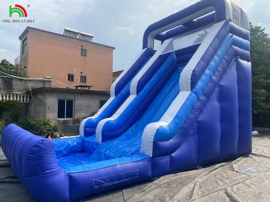 Slide air berkapasitas tinggi dengan kolam renang untuk anak-anak Slide air berkapasitas tinggi