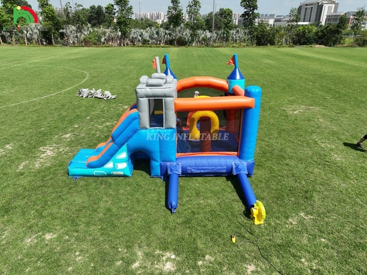 Commercial Inflatable Bounce Combo House Jumping Castle dengan Slide & Ball Pit Inflatable Jumping Bouncy Castle untuk Anak-anak